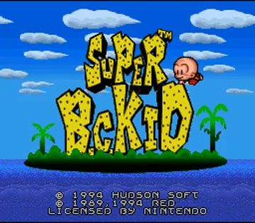 Super B.C. Kid (Europe) screen shot title